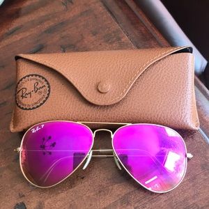 Hot pink ray bans